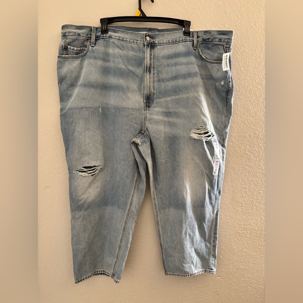 Old Navy Light Blue Distressed Jeans
